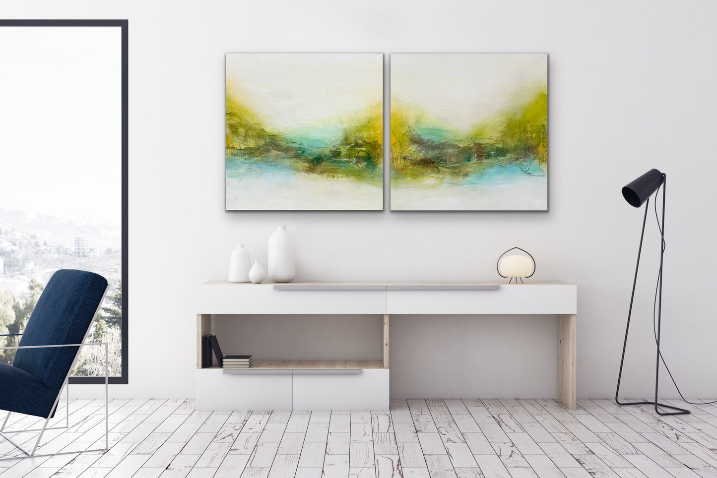 Walking on sunshine I - Diptych