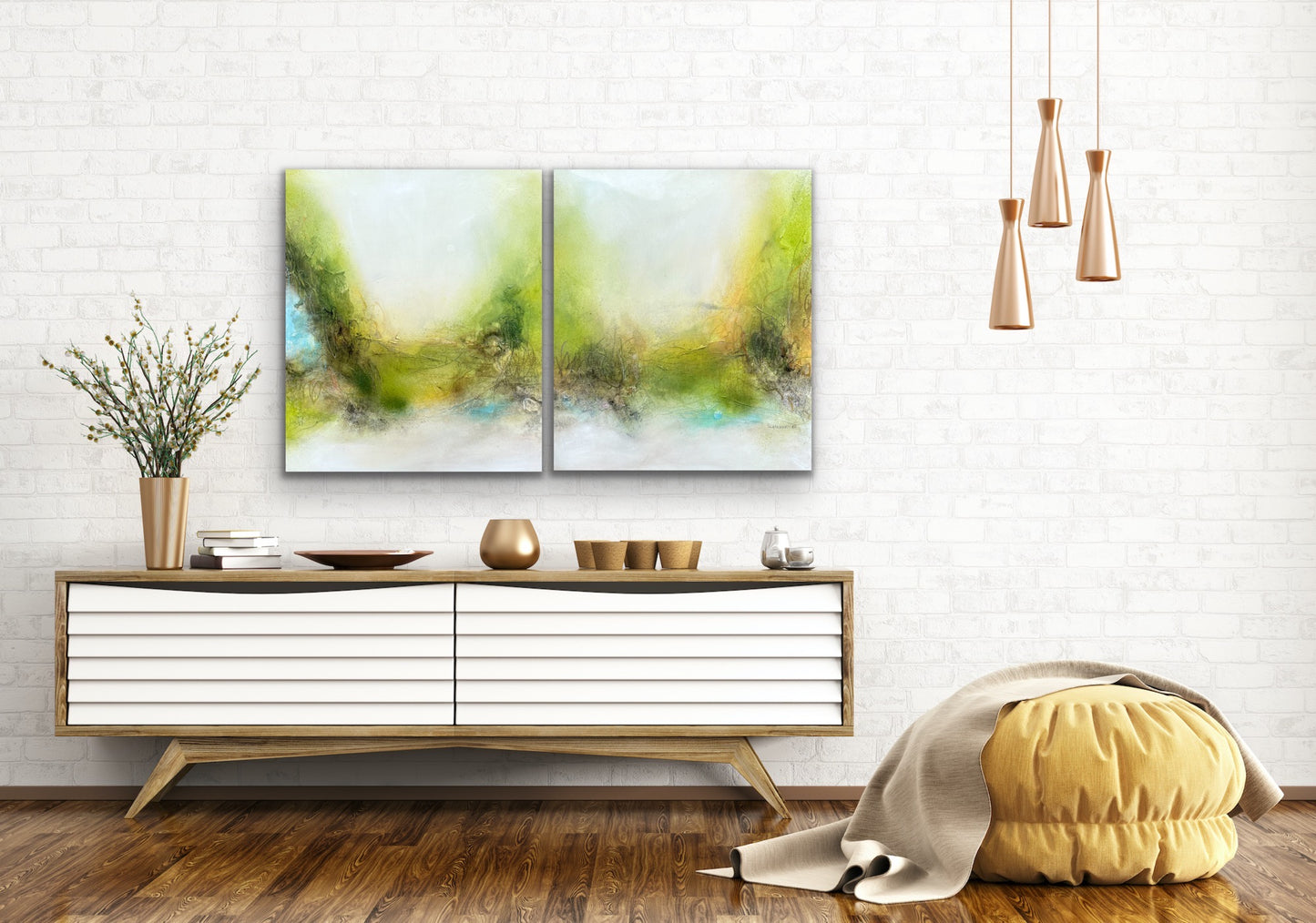 Walking on sunshine VI - Diptych