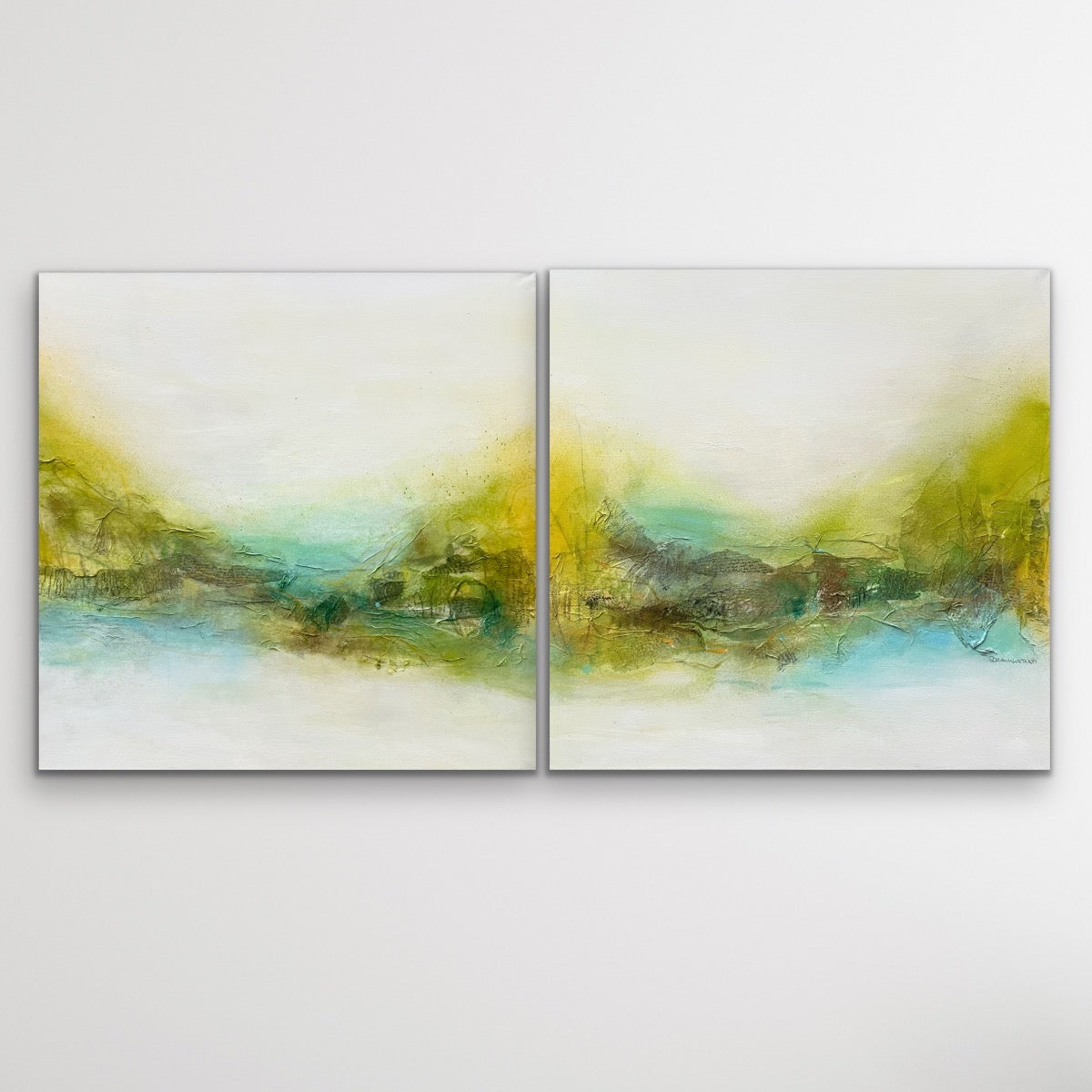 Walking on sunshine I - Diptych