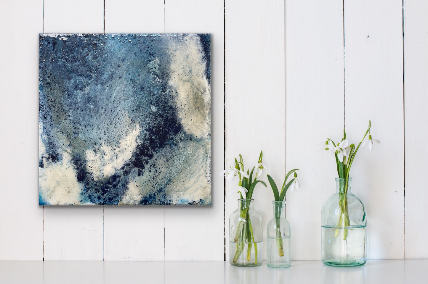 Flow III - Resin, framed