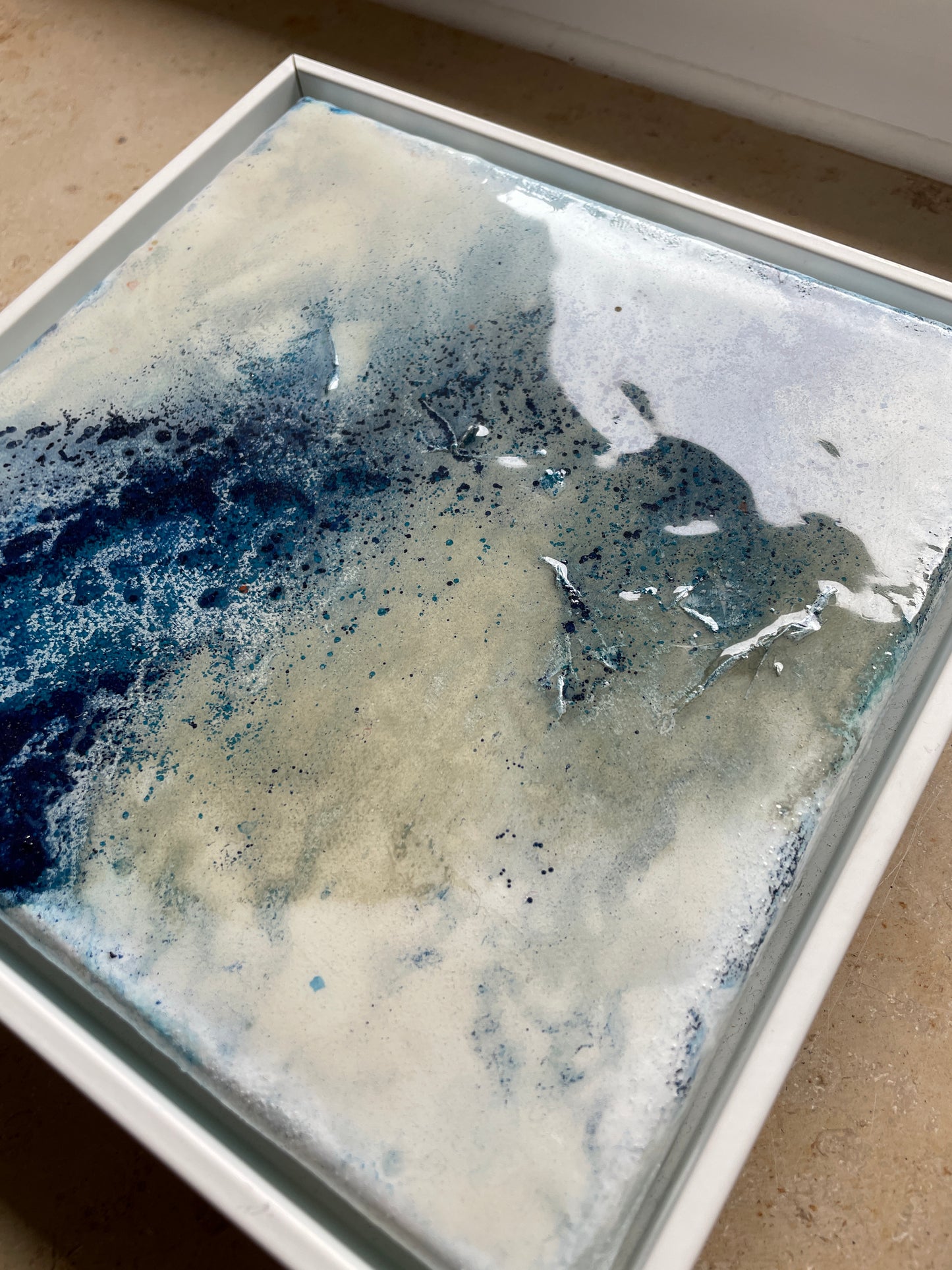 Flow I - Resin, framed