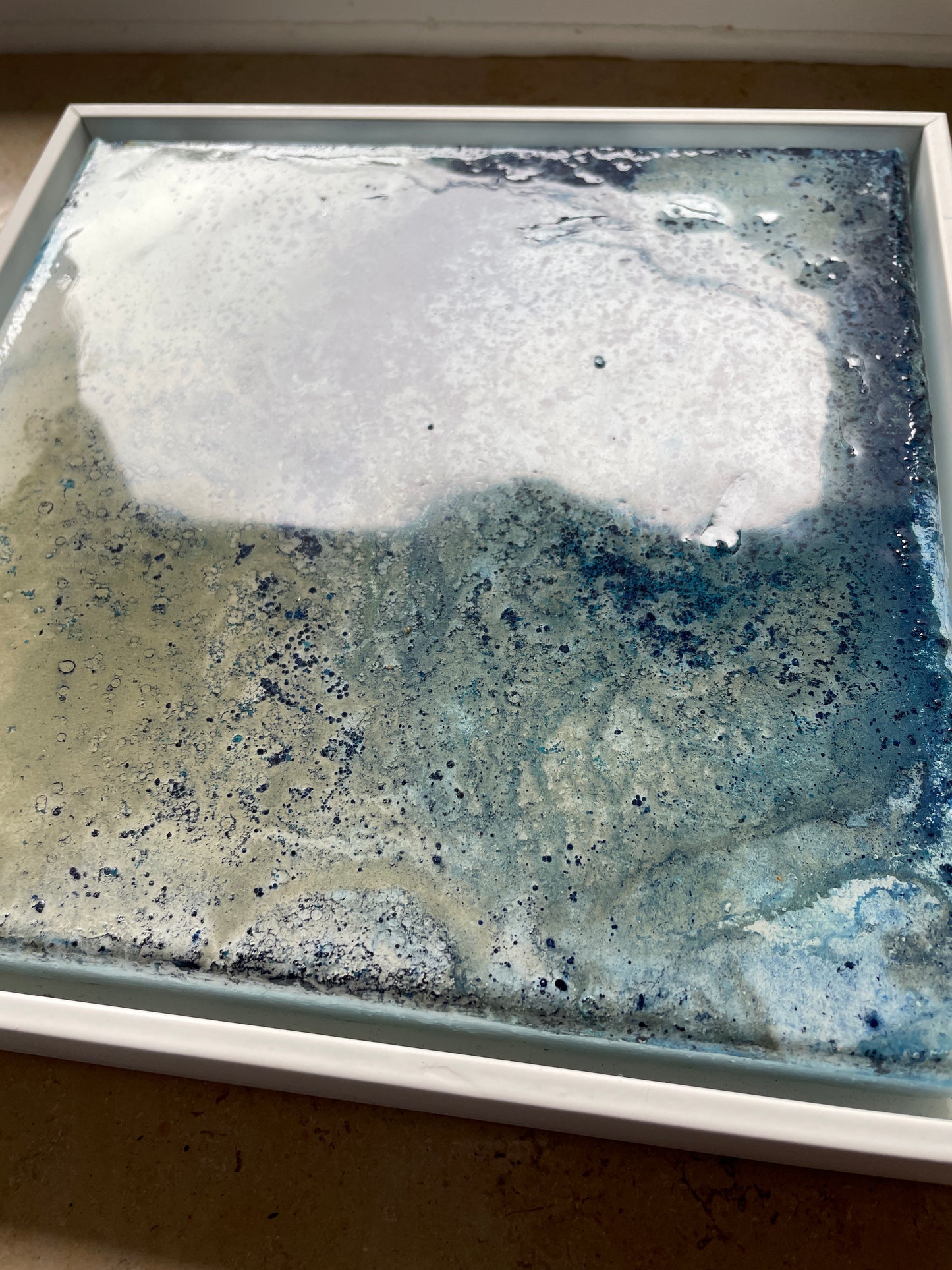Flow IV - Resin, framed